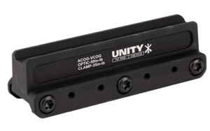 Unity Tactical FAST COG optic mount in black, fits ACOG/VCOG, 2.05 inch centerline height