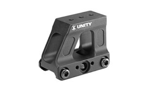 Unity FAST MRDS mount in black for RMR, DeltaPoint Pro, ACRO and similar micro red dot footprints
