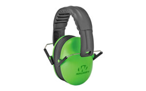 Walkers Kids Folding Passive Ear Muffs Lime Green 23 dB NRR