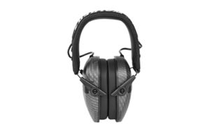 Walker's Razor Slim Electronic Muff 23 dB carbon gray black over-the-head electronic earmuffs