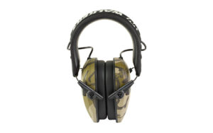 Walker's Razor Slim Electronic Muff 23 dB Mossy Oak Bottomland over-the-head hearing protection