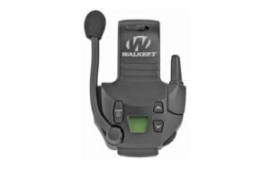 Walkers Razor Walkie Talkie Attachment mounted on Razor muff, black