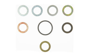 Wilson Combat shim kit for 1/2x28 threaded muzzle devices in silver