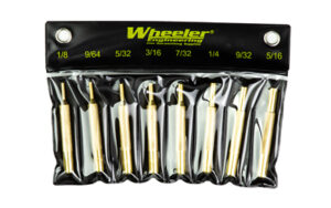 Wheeler Engineering 8-piece brass punch set with nylon storage pouch