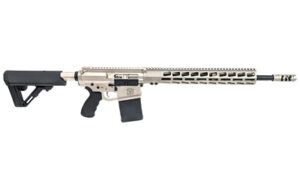 WMD Guns Big Beast .308/7.62 NATO 18-inch semi-auto rifle in Silver with NiB-X coating