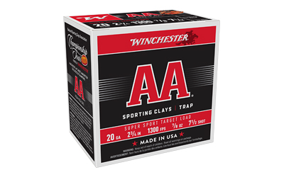 Winchester AA Super Sport 20 gauge 2.75 in 7/8 oz #7.5 shot 25 rounds box