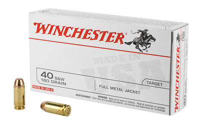 Winchester USA White Box .40 S&W 180 gr FMJ 50rd box