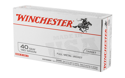 Winchester USA White Box .40 S&W 180 gr FMJ 50rd box
