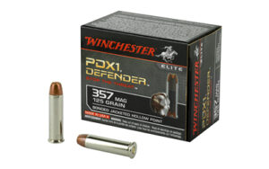 Winchester PDX1 Defender .357 Magnum 125 gr Bonded Jacketed Hollow Point 20rd box