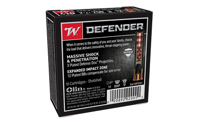 Winchester PDX1 Defender .410 Bore 2.5in shotshell 10rd box black hull