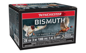 Winchester Bismuth 28ga 3in 1oz #5 shotshells 15-round box