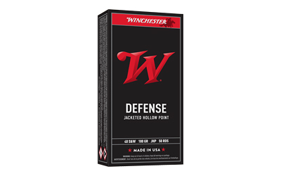 Winchester USA .40 S&W 180gr JHP 50-count box