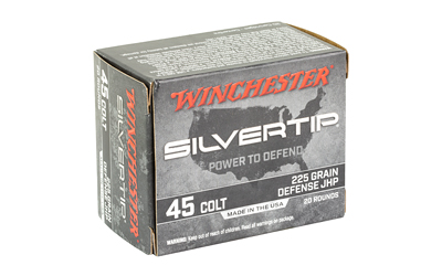 Winchester Silvertip .45 Long Colt 225 gr JHP box, 20 rounds