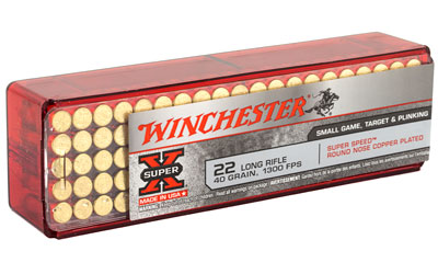 Winchester Super-X Super Speed .22 LR 40 gr round nose ammunition 100 rd box
