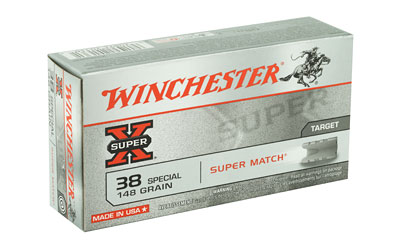 Winchester Super-X .38 Special 148 gr lead semi-wadcutter 50 round box