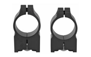 Warne Ruger M77 1-inch medium matte scope rings, steel, black matte finish