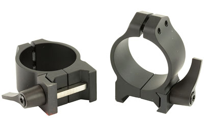Warne Maxima 30mm low quick-detach scope rings matte black