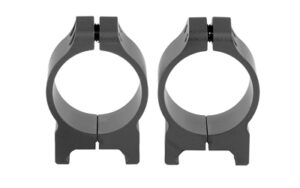 Warne Maxima 30mm Low Matte steel scope rings, vertical split design