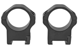 Warne Maxima Horizontal 30mm high matte scope rings, 2-piece, black