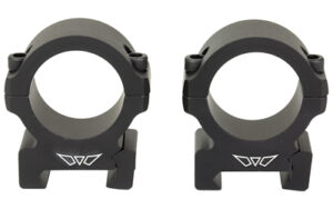 Warne Vapor horizontal scope rings 1 inch medium matte black, Picatinny/Weaver fit