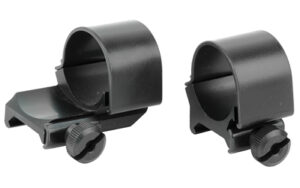 Weaver 1-inch Medium Extended Detachable Top Mount Scope Rings Matte Black