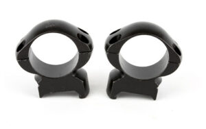 Weaver Grand Slam 1-inch high matte steel scope rings, pair