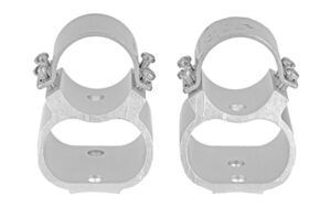 Weaver See-Thru 1 inch scope rings and mount in silver for Ruger 10/22