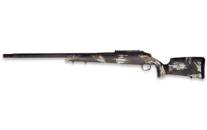 Weatherby Model 307 Alpine CT rifle with Peak 44 carbon-fiber stock and Chocolate Brown Cerakote receiver