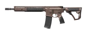 Daniel Defense M4A1 Mil‑Spec+ 5.56 NATO 14.5in pinned flash suppressor brown Cerakote