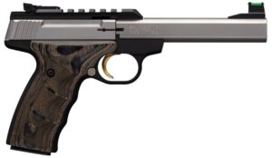 Browning Buck Mark Plus UDX .22 LR 5.5 inch stainless slide matte black frame wood laminate grips