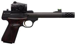 Browning Buck Mark Hunter .22 LR pistol 5.9-inch threaded barrel with Vortex Crossfire red dot