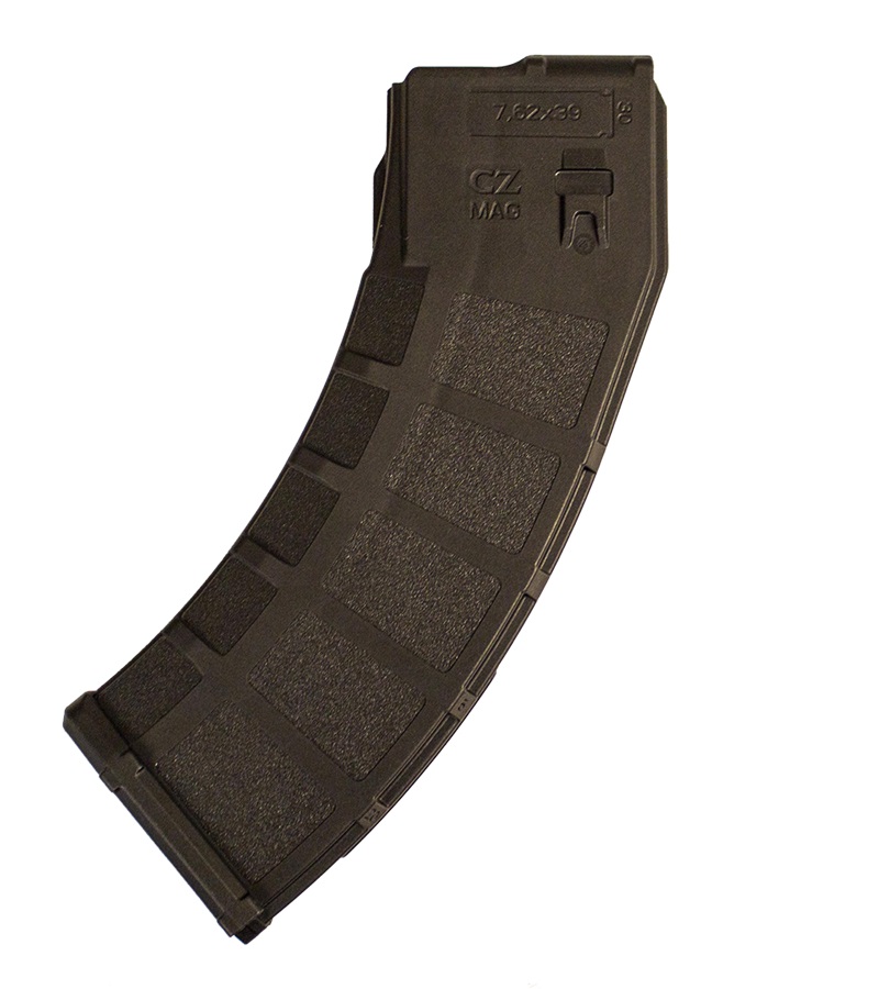 CZ Bren 2 7.62x39 30rd black polymer magazine with round-count window