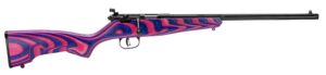 Savage Rascal Minimalist .22 LR bolt-action rifle pink purple laminate right hand