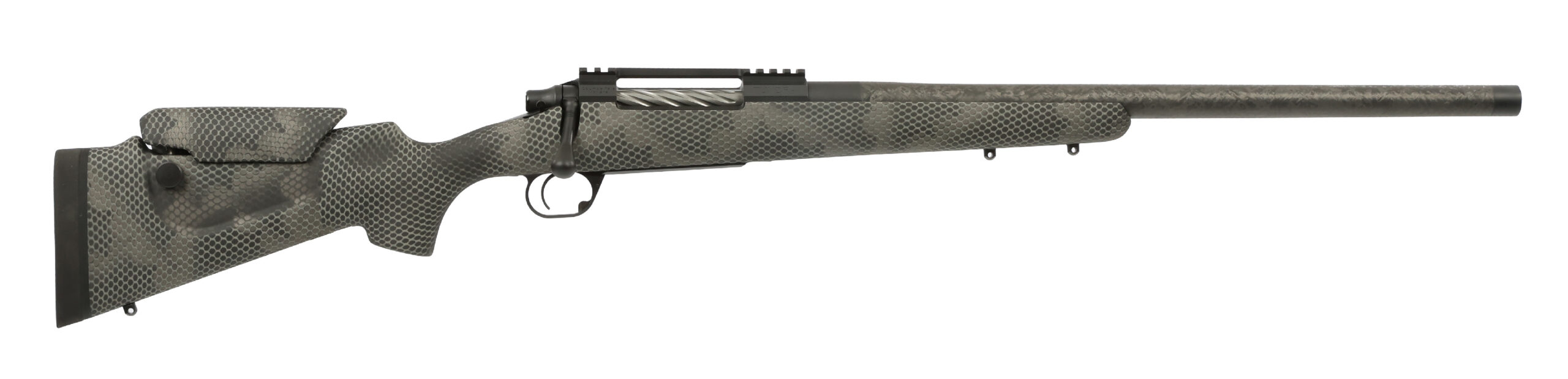 Proof Research Tundra 7MM Backcountry rifle in Black Jungle with 20-inch barrel