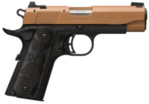 Browning 1911-22 Black Label Compact .22 LR with copper Cerakote slide and black frame