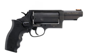 Taurus Judge 3-inch barrel matte black revolver with Viridian laser grip .45 Colt/.410