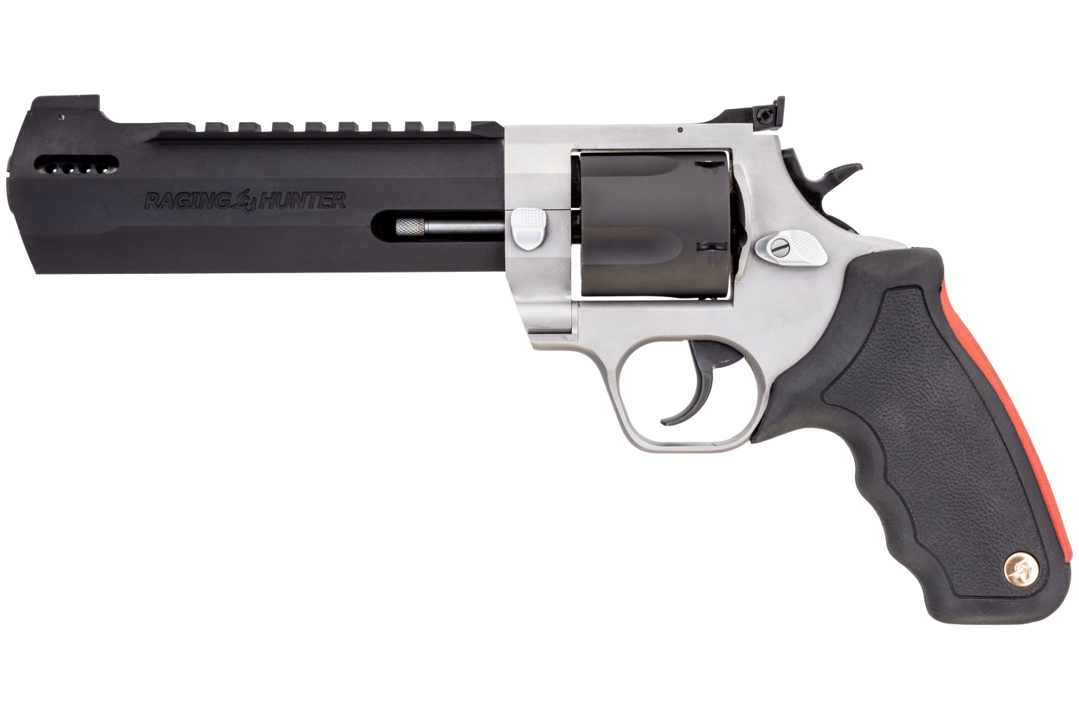 Taurus Raging Hunter .454 Casull 6.75 in two-tone revolver, 5-shot, ported barrel with Picatinny rail