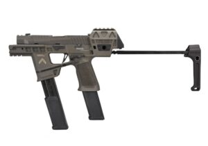 SIG SAUER P320 FLUX Legion 9mm 3.9-inch pistol in Legion Gray with stabilizing brace and two 30-round magazines