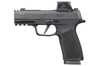 Sig Sauer P365 X-Macro Comp 9mm pistol with integrally compensated optic-ready slide and 3.1 inch barrel