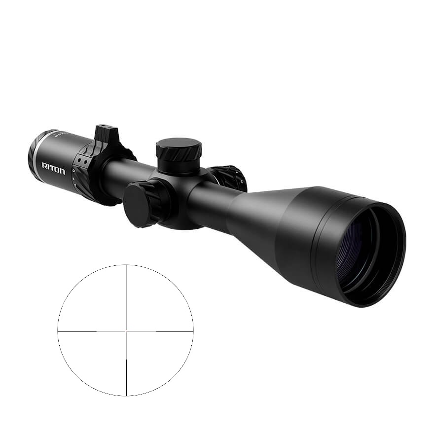 Riton 3 Primal 3-12x56 30mm illuminated RDH rifle scope black matte