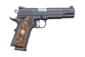 Charles Daly 1911 Superior .45 ACP 5 inch black steel frame walnut diamond checkered grips