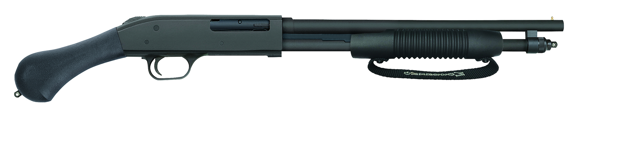 Mossberg 590 Shockwave .410 Bore pump-action with raptor grip and blued finish