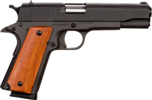 Rock Island Armory M1911-A1 GI Standard .45 ACP 5-inch parkerized pistol with wood grips