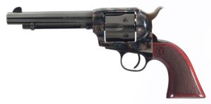 Taylors and Company Smoke Wagon .357 Mag revolver 5.5-inch blued barrel, case-hardened frame, checkered walnut