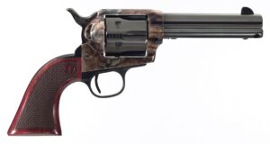 Taylors and Company Smoke Wagon Deluxe .45 Colt 4.75 inch blued barrel case-hardened frame walnut grip