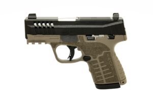 Savage Stance XR 9mm pistol in FDE with ported black nitride slide