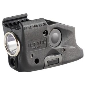Streamlight TLR-6 HL 300 lumen weapon light with red laser for Glock 43X/48, black