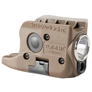 Streamlight TLR-6 HL weapon light Flat Dark Earth, 300 lumens white LED with red laser, fits Glock 42/43