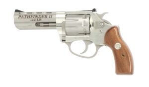 Charter Arms Pathfinder II .22 LR 3.5 in stainless revolver with wood grips and adjustable sights