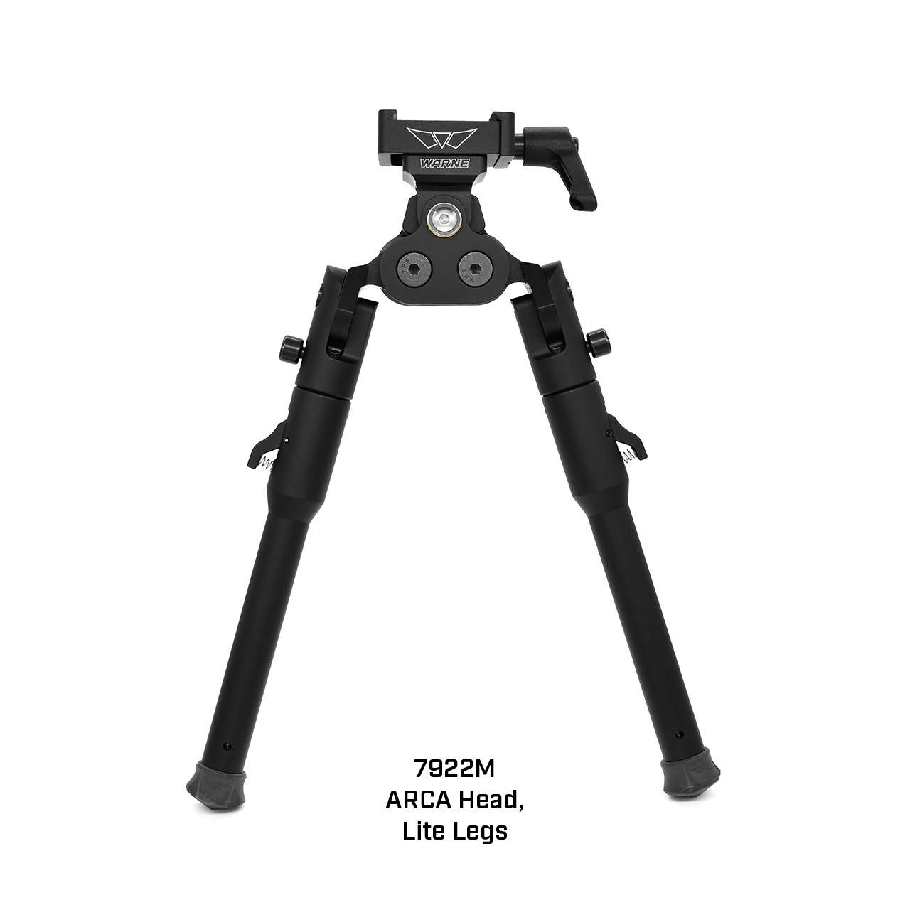 Warne Skyline Pro Bipod ARCA head with Lite legs, matte black
